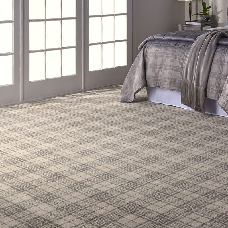 Gingham. Plaid Ivory/Dove